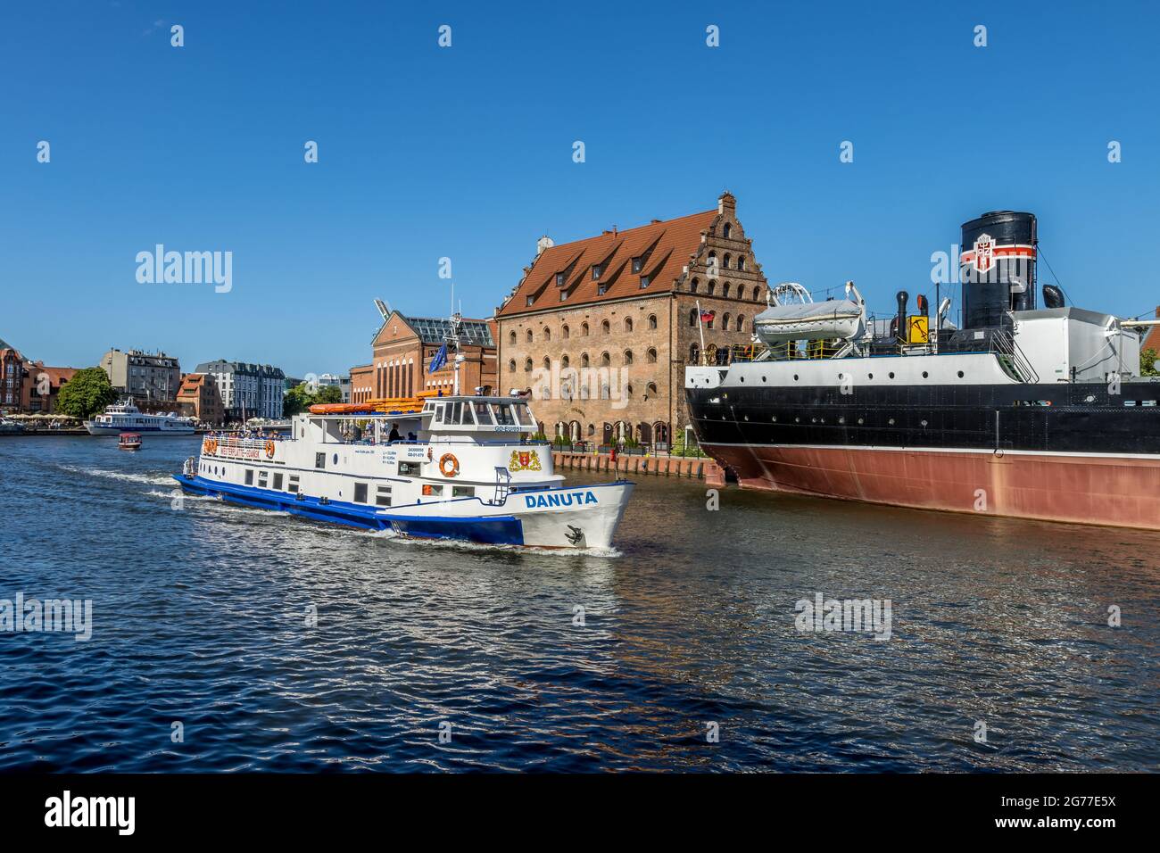 DANZIG, POLEN – 13. Juni 2021: Danzig, Polen – 13 2021. Juni „das nationale Meeresmuseum in Danzig“ Stockfoto