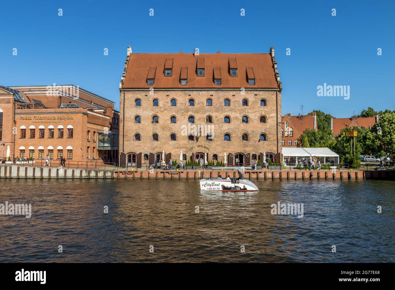 DANZIG, POLEN – 13. Juni 2021: Danzig, Polen – 13 2021. Juni „das nationale Meeresmuseum in Danzig“ Stockfoto