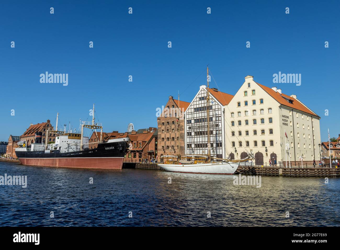 DANZIG, POLEN – 13. Juni 2021: Danzig, Polen – 13 2021. Juni „das nationale Meeresmuseum in Danzig“ Stockfoto