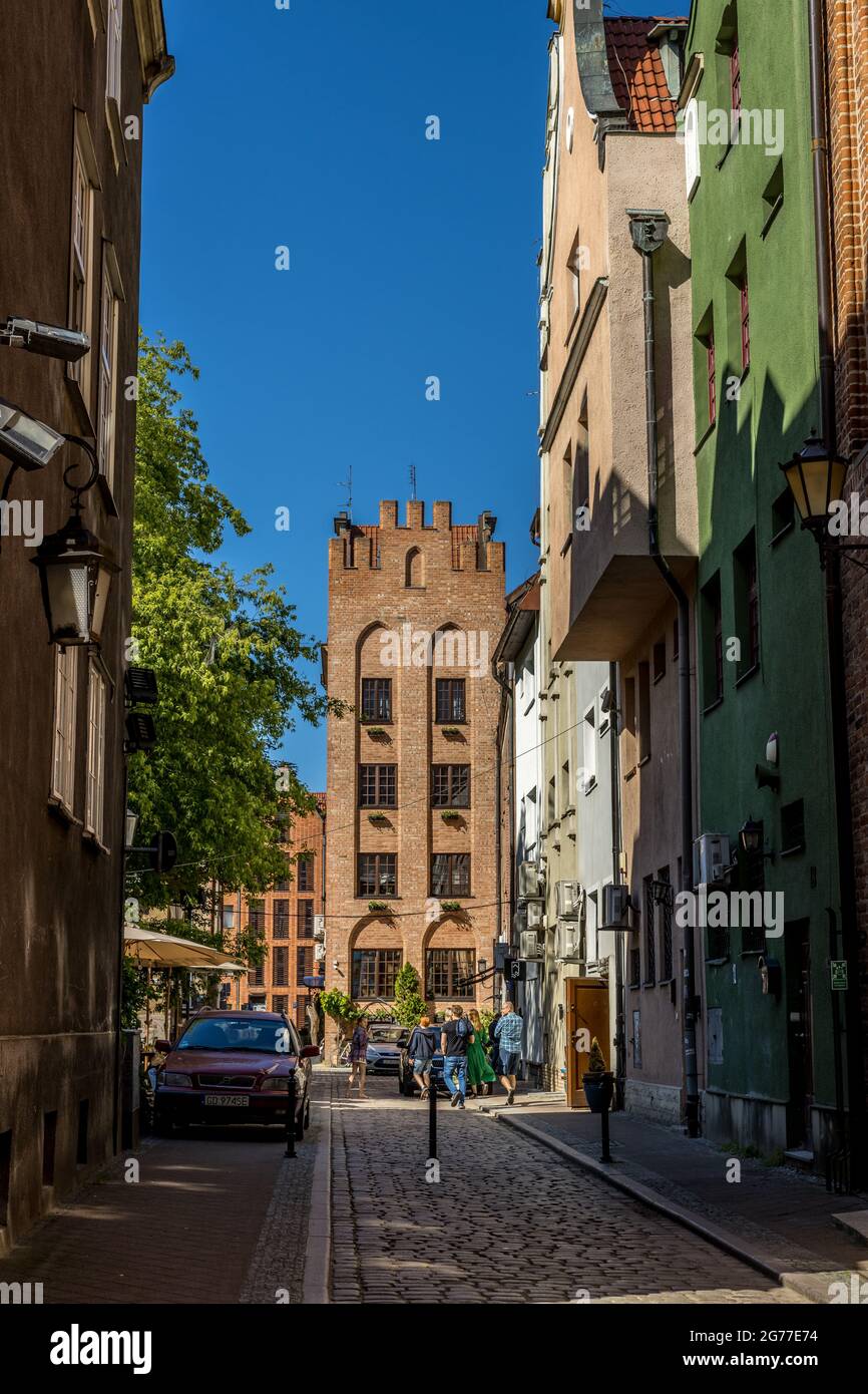 DANZIG, POLEN – 13. Juni 2021: Danzig, Polen – 13 2021. Juni „die Altstadt von Danzig“ Stockfoto