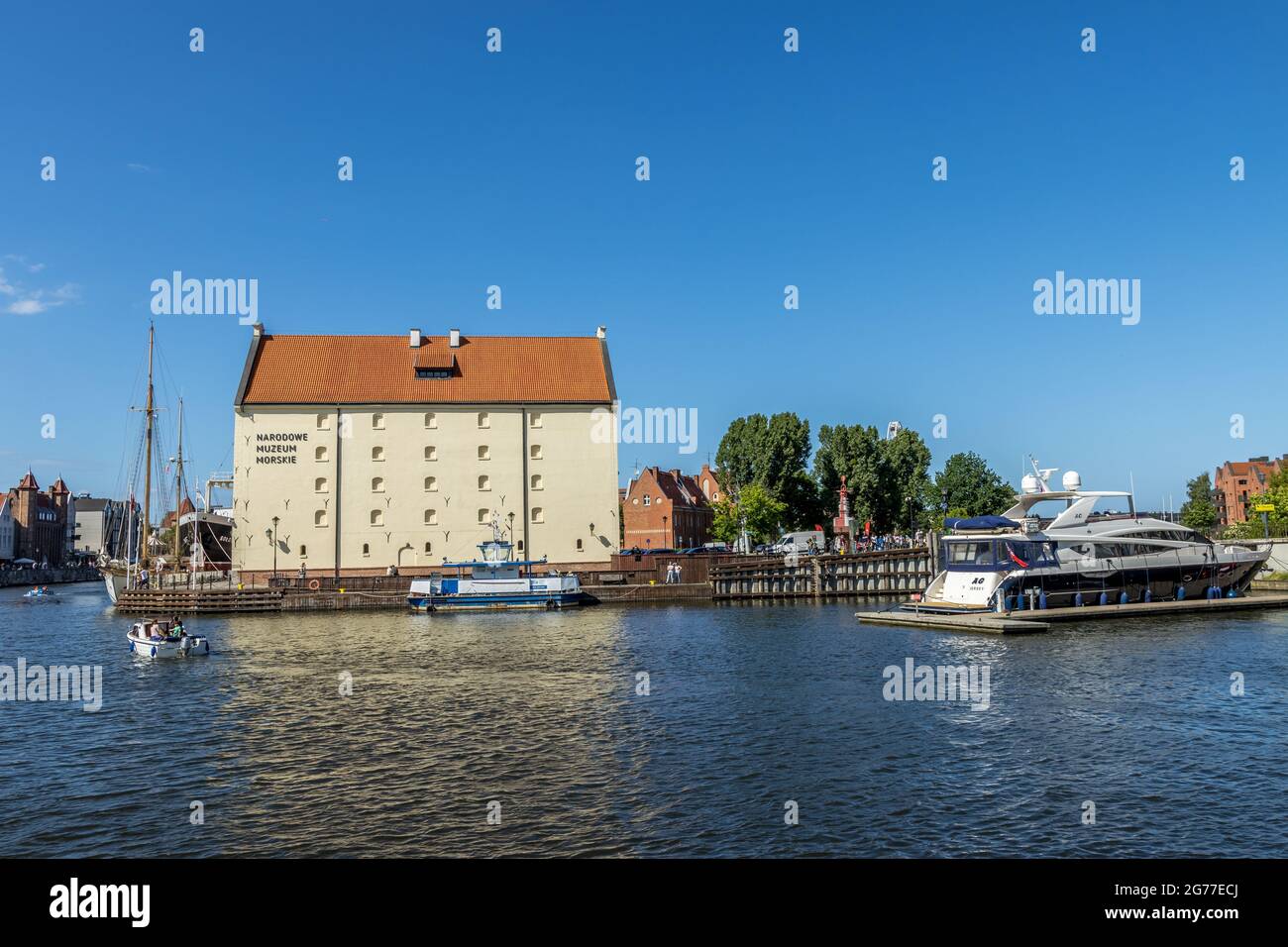 DANZIG, POLEN – 13. Juni 2021: Danzig, Polen – 13 2021. Juni „der neue Look der Marina Danzig“ Stockfoto
