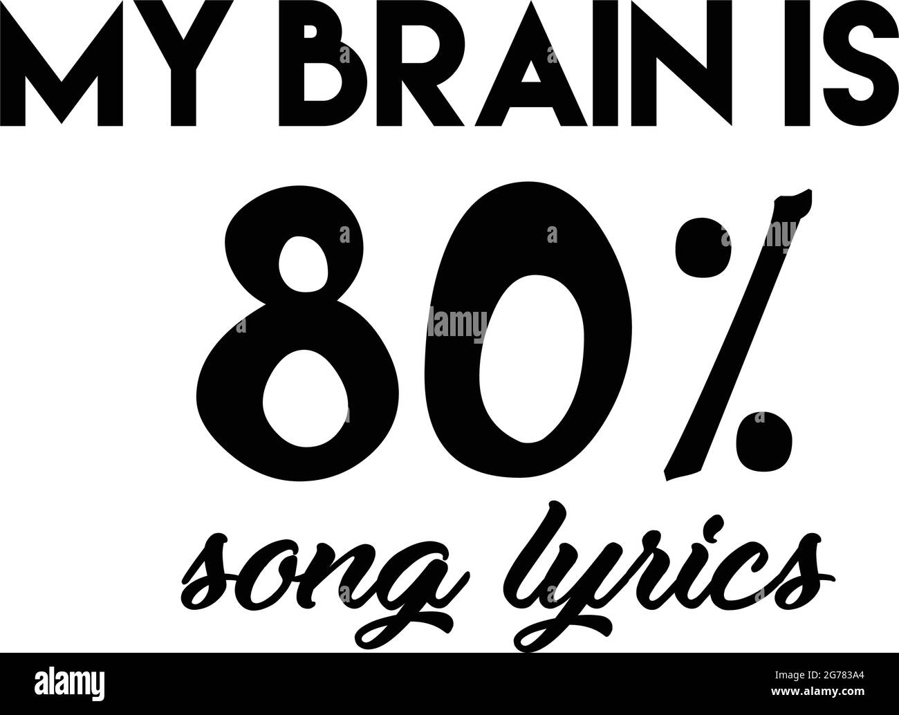 Music LoversSlogan zum Ausdrucken oder als Poster, Karte, Flyer oder T