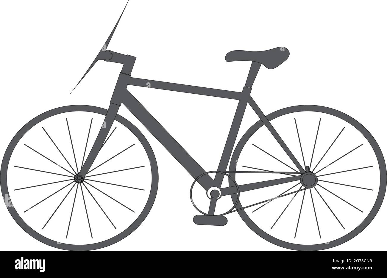 Logo/Symbol des flachen Zyklus Stock Vektor