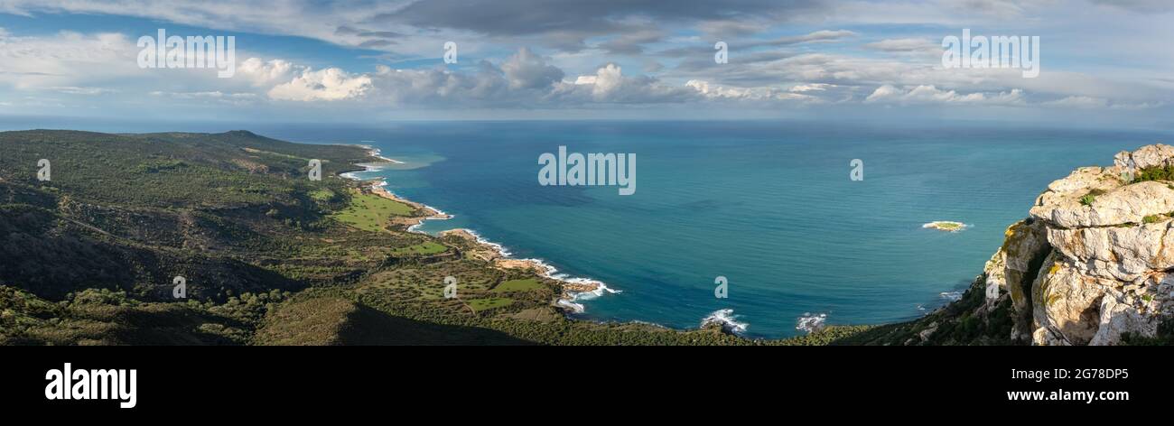 Landschaft der Halbinsel Akamas National Park, Zypern Stockfoto