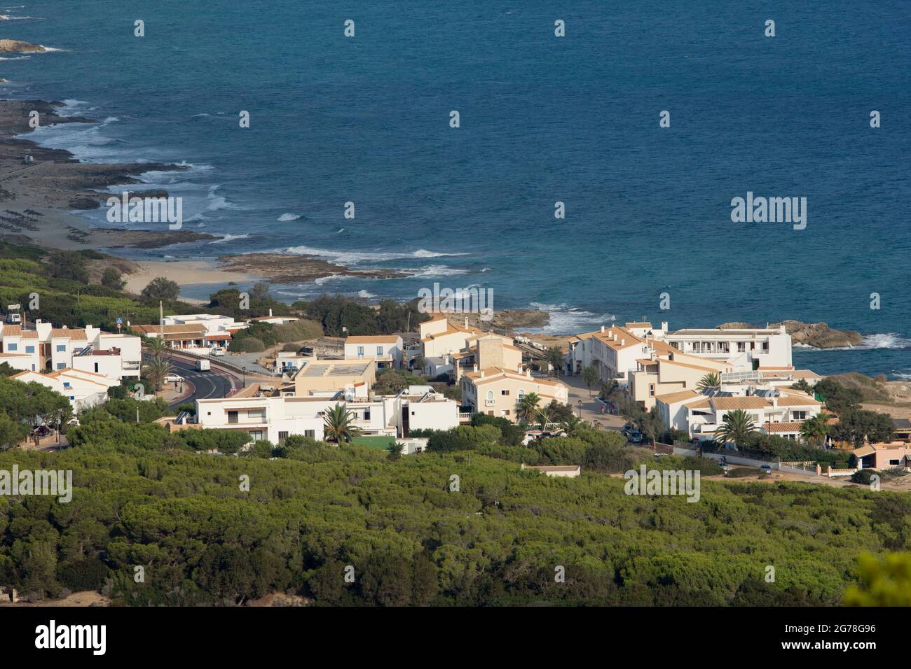 Es Calo de Sant Augusti, Platja de Tramuntana, Formentera Stockfoto