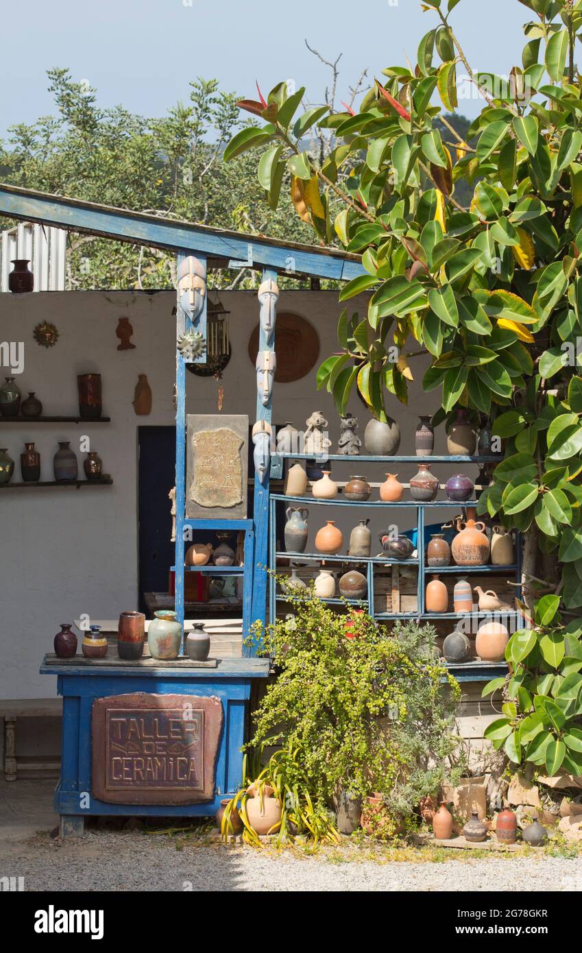 Icardi Ceramica, Sant Rafael, Ibiza Stockfoto