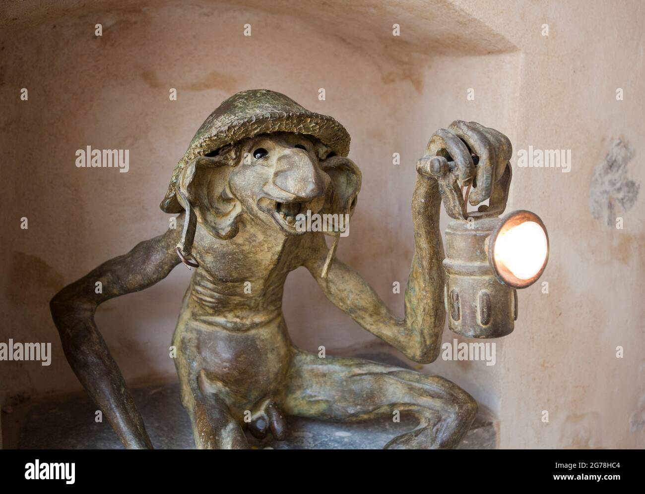 Märchenfigur Els Fameliars, Passeig de S'Almara, Santa Eularia, Ibiza Stockfoto