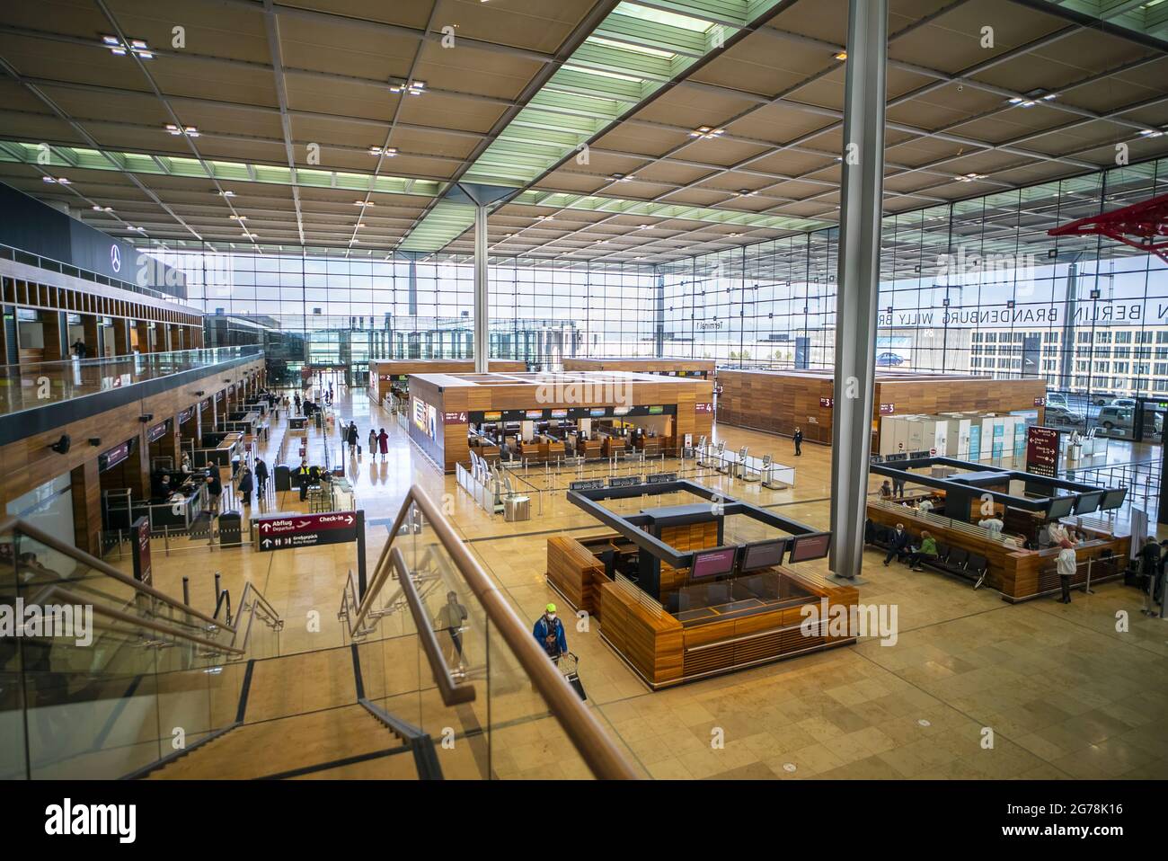 Flughafen Berlin Brandenburg BER in Berlin - Reisefotografie Stockfoto