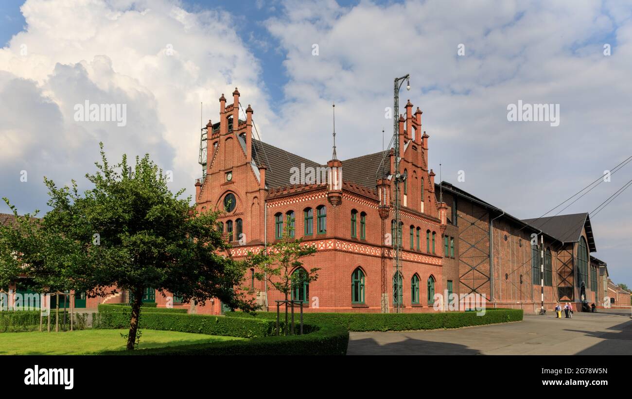 Zeche Zollern restaurierte das ehemalige Zeche- und Steinkohlebergwerk, Industriedenkmal, Dortmund, Deutschland Stockfoto