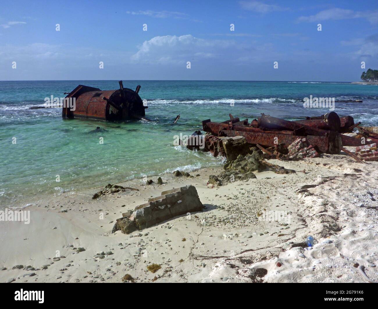 Half Moon Caye Natural Monument, Belize, Mittelamerika Stockfoto