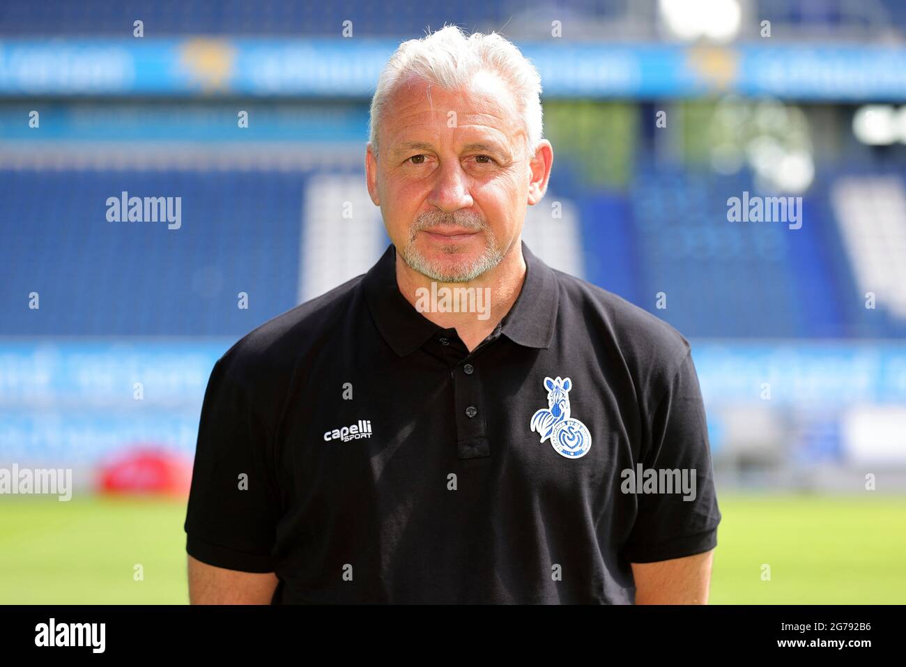 Duisburg, Deutschland. 12. Juli 2021. firo: 12.07.2021, Fuvuball, 3. Bundesliga, Saison 2021/2022, MSV Duisburg, Portrait Datum, Coach Pavel DOTCHEV, Portrait Quelle: dpa/Alamy Live News Stockfoto