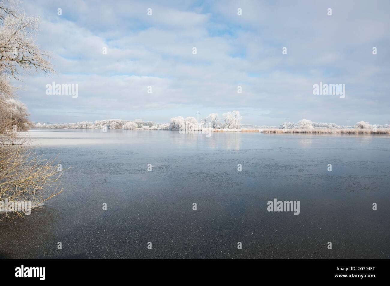 Winterzeit in Hamburg Stockfoto