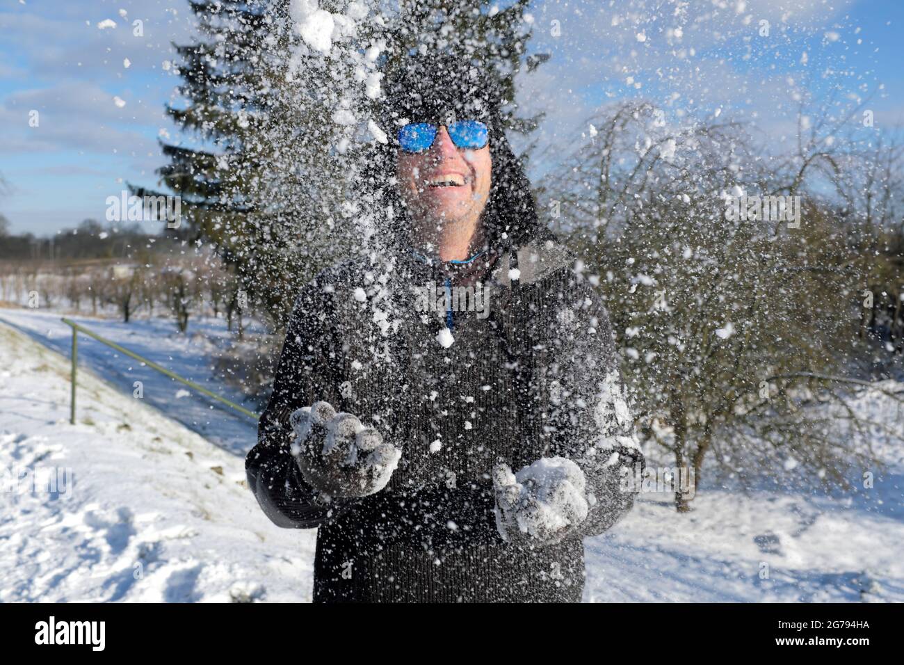 Winter in Hamburg Stockfoto