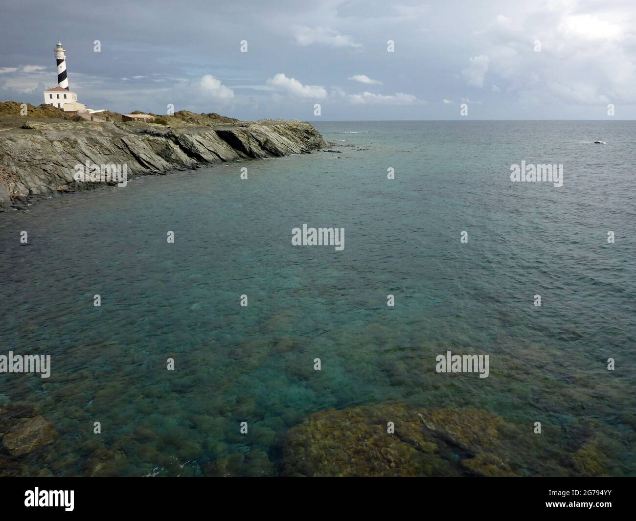 Faro de Favaritx, Menorca, Balearen Stockfoto