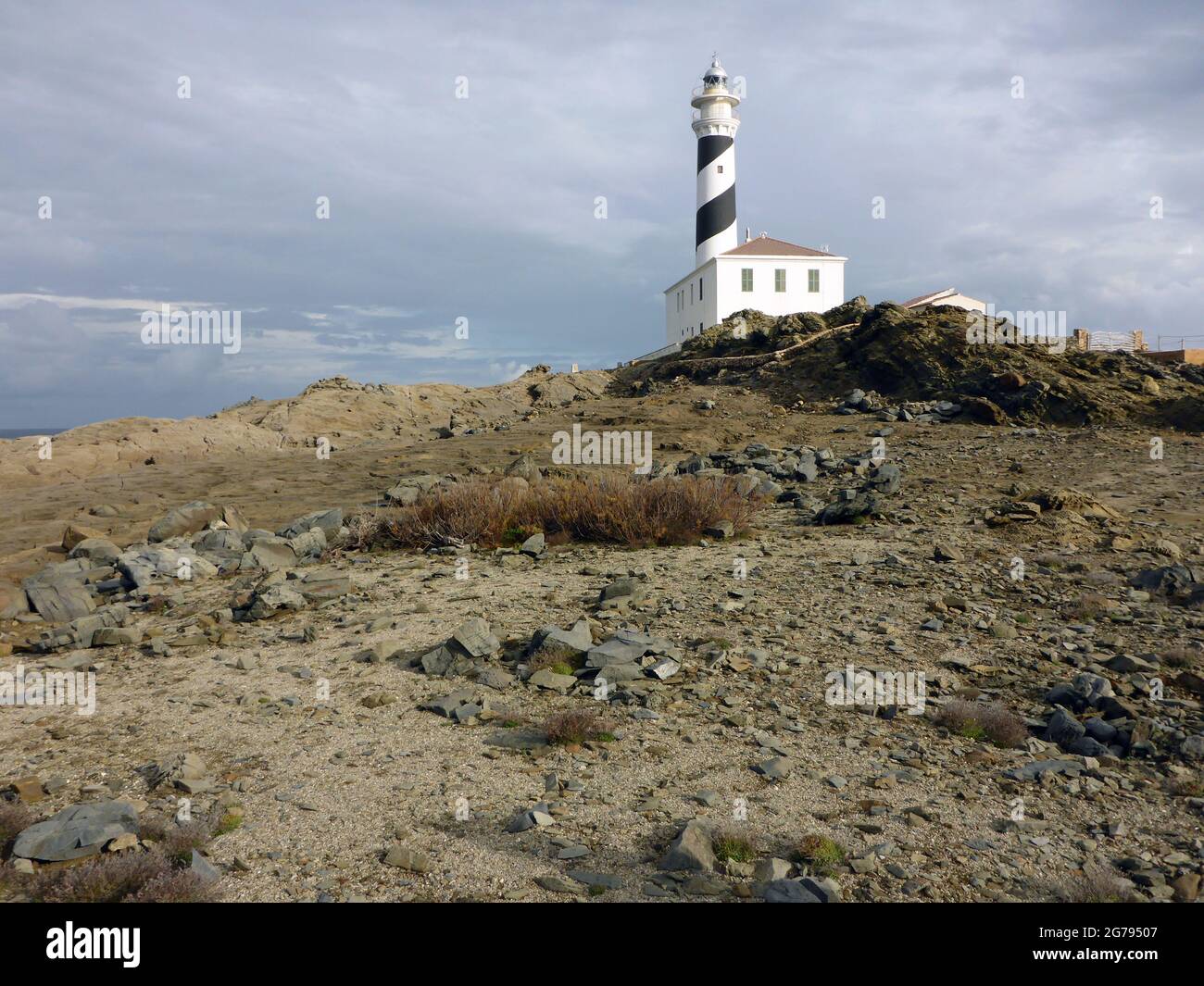Faro de Favaritx, Menorca, Balearen Stockfoto