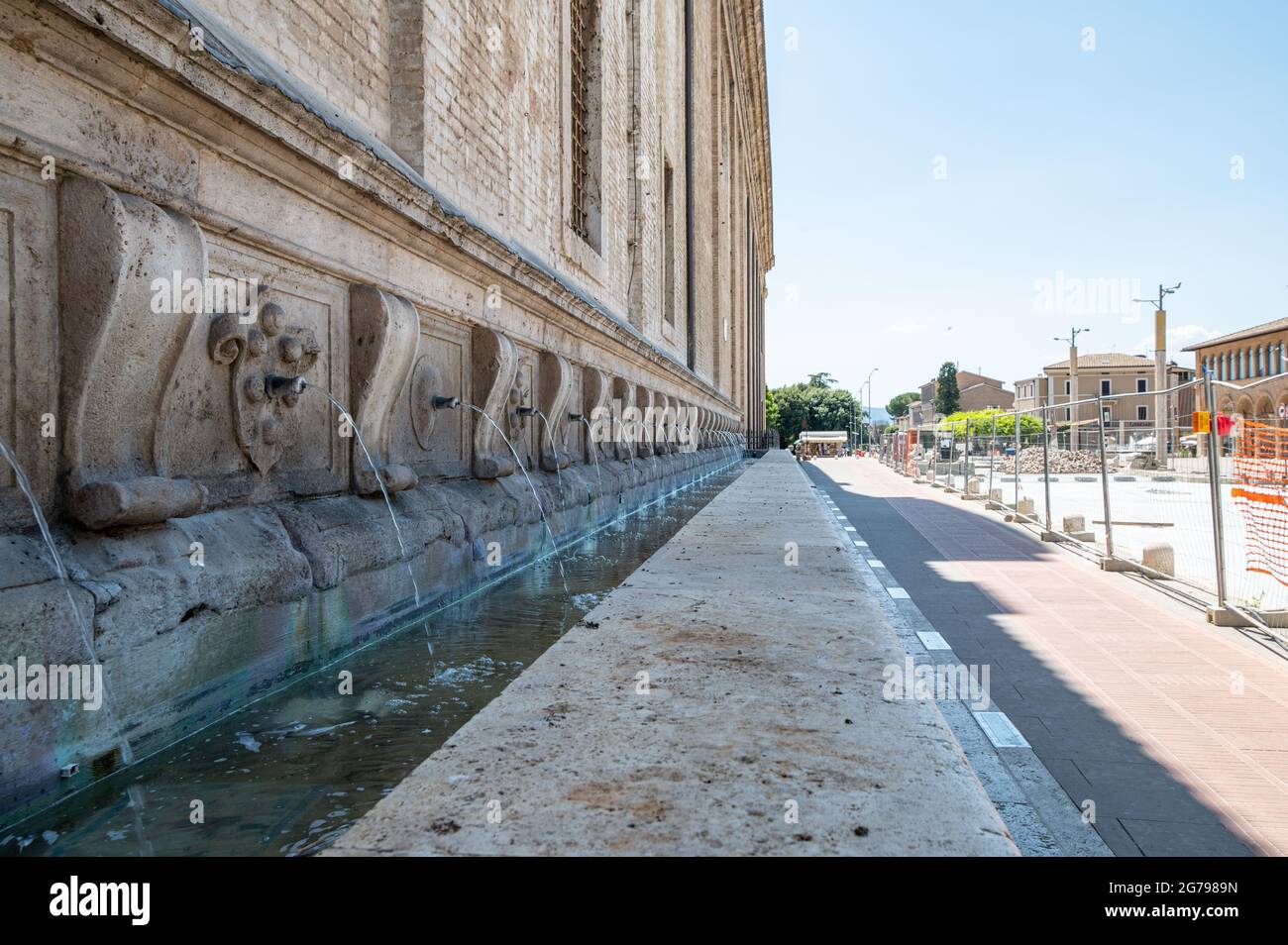 kathedrale von santa maria degli angeli die Brunnen Stockfoto