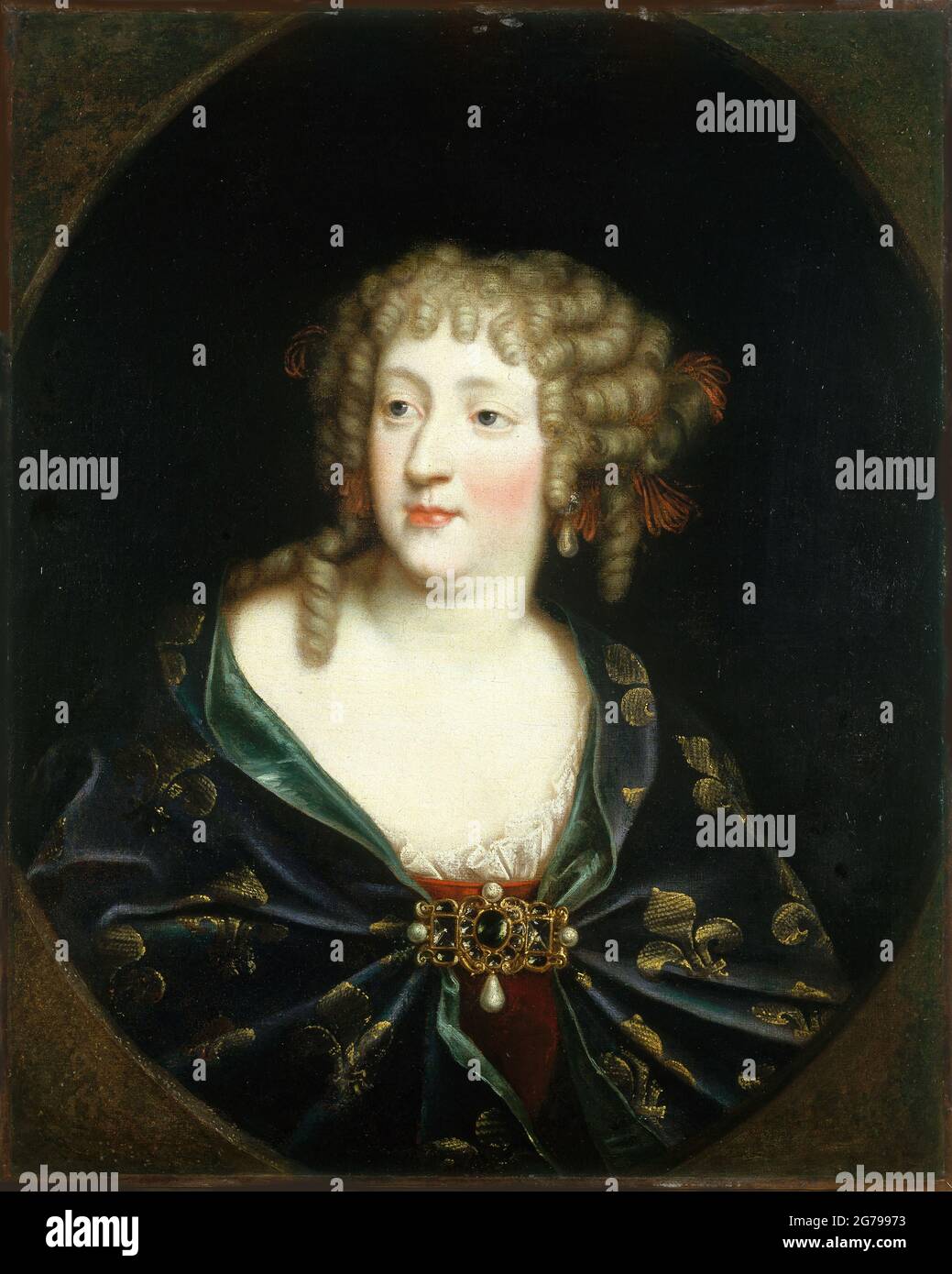 Porträt von Maria Theresia von Spanien (1638-1683), Königin von Frankreich. Museum: Musée Carnavalet, Paris. Autor: ANONYM. Stockfoto