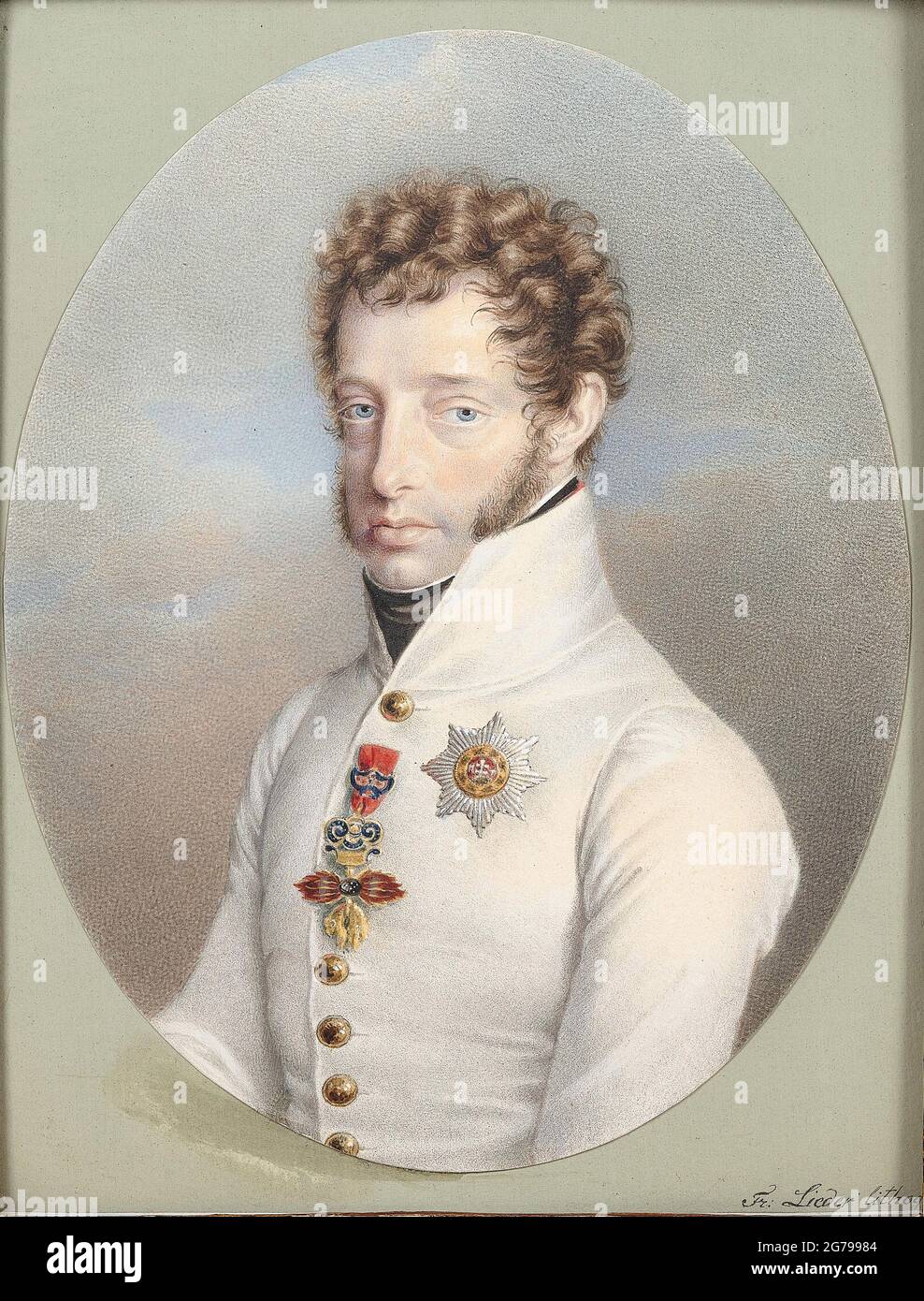 Erzherzog Ludwig von Österreich (1784-1864). Museum: PRIVATE SAMMLUNG. Autor: Friedrich Johan Gottlieb Lieder. Stockfoto