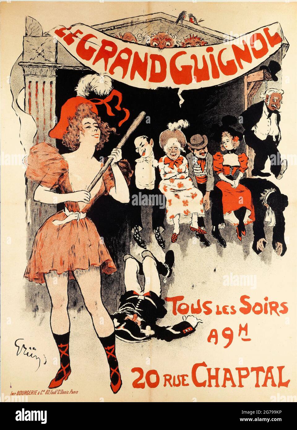 Le Grand Guignol. Museum: PRIVATE SAMMLUNG. AUTOR: JULES-ALEXANDRE GRÜN. Stockfoto