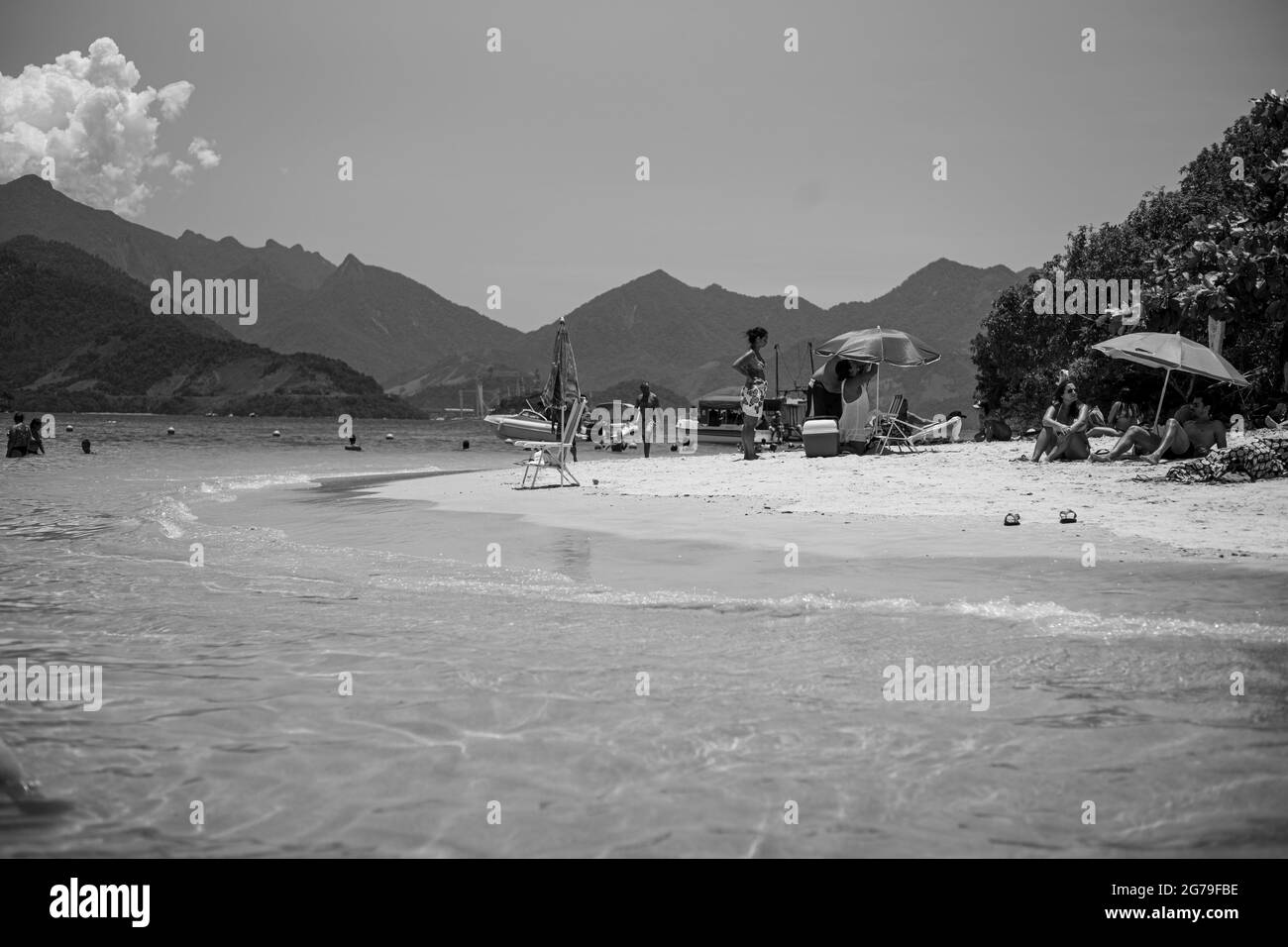 Strandleben auf Big Island, Ilha grande , Rio de Janeiro - Brasilien Stockfoto