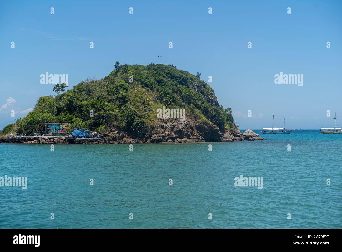 Bootsfahrt von Buzios, Brasilien Stockfoto