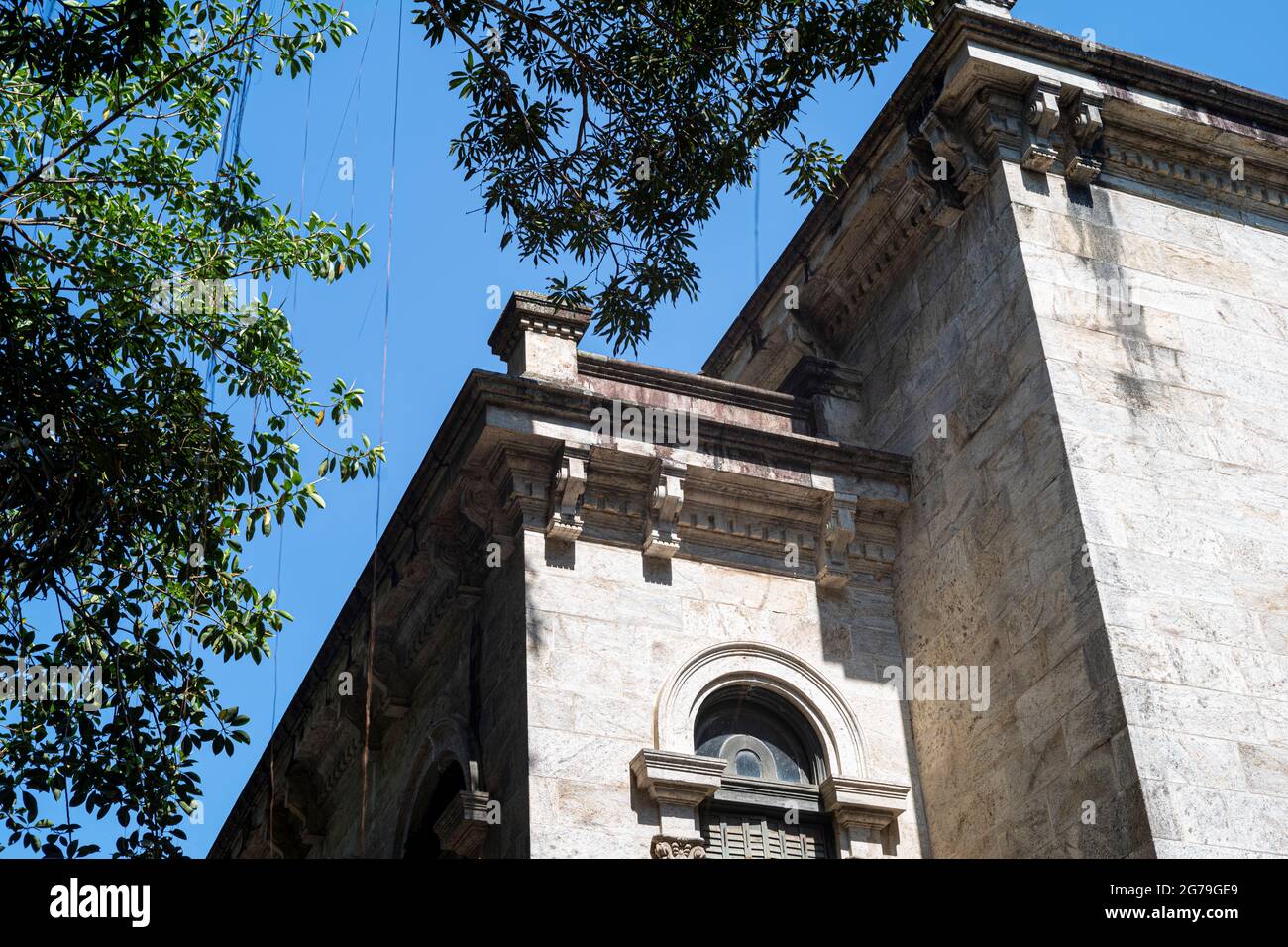 Villa im italienischen Architekturstil im Parque Lage. Es ist jetzt eine School of Visual Arts von Rio de Janeiro, Brasilien Stockfoto