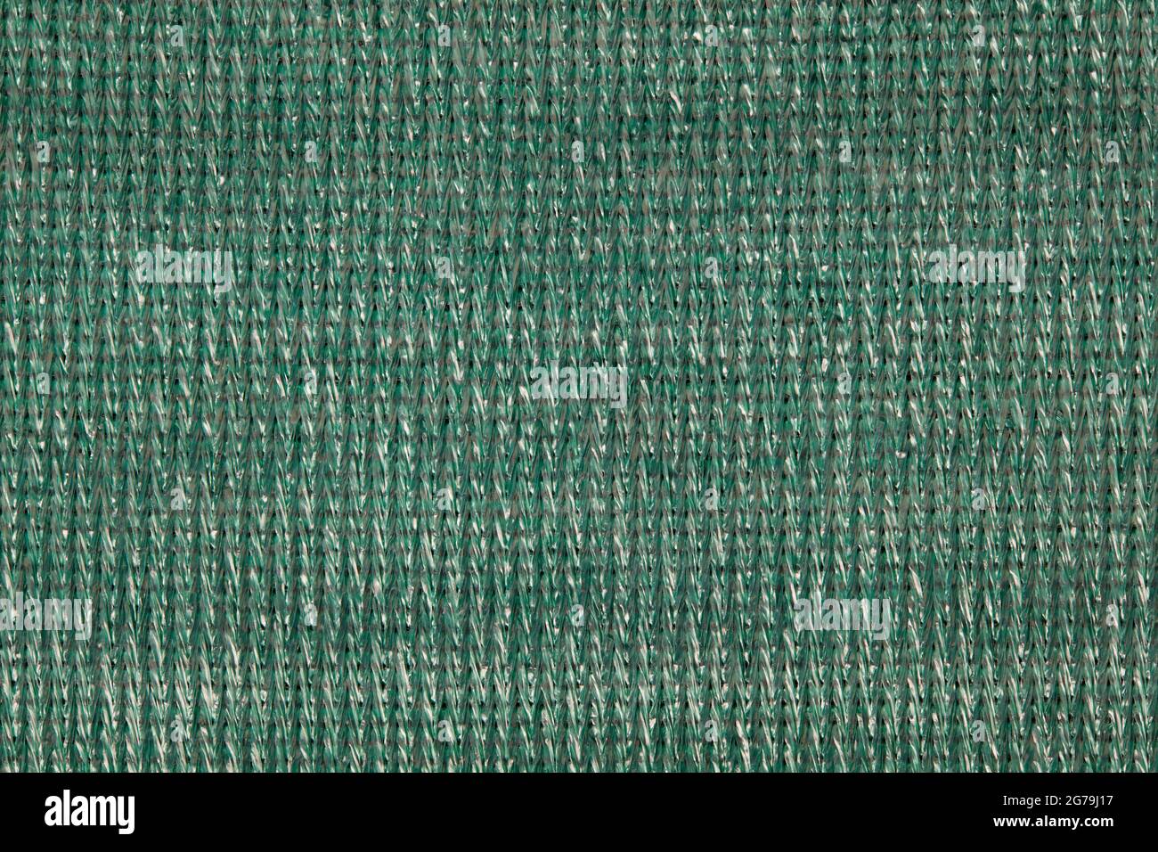 Grüner, recycelter Kunststoff Stoff Textur Hintergrund Stockfoto