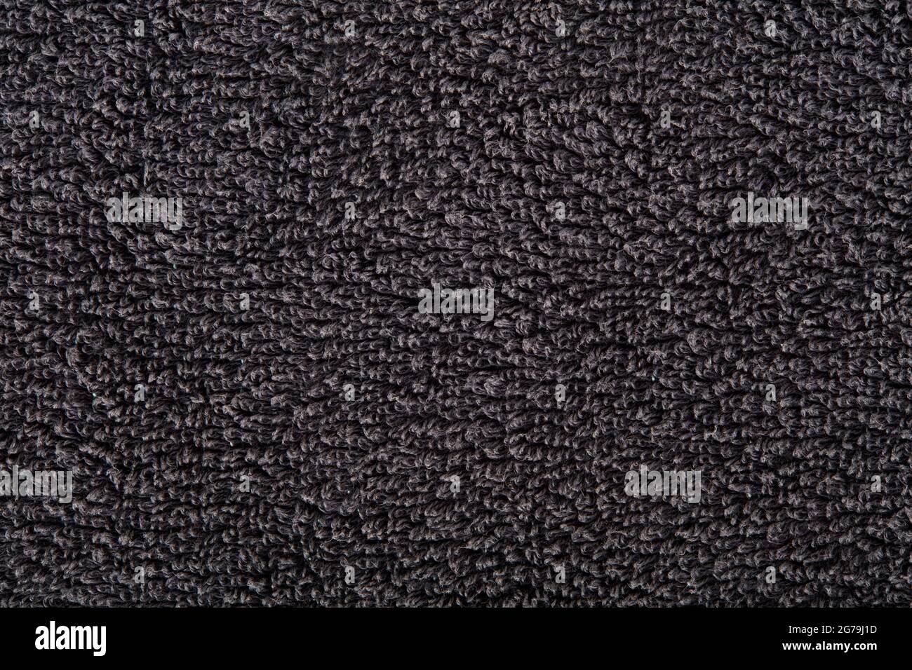 Schwarze Baumwolltuch Textur Hintergrund Stockfoto
