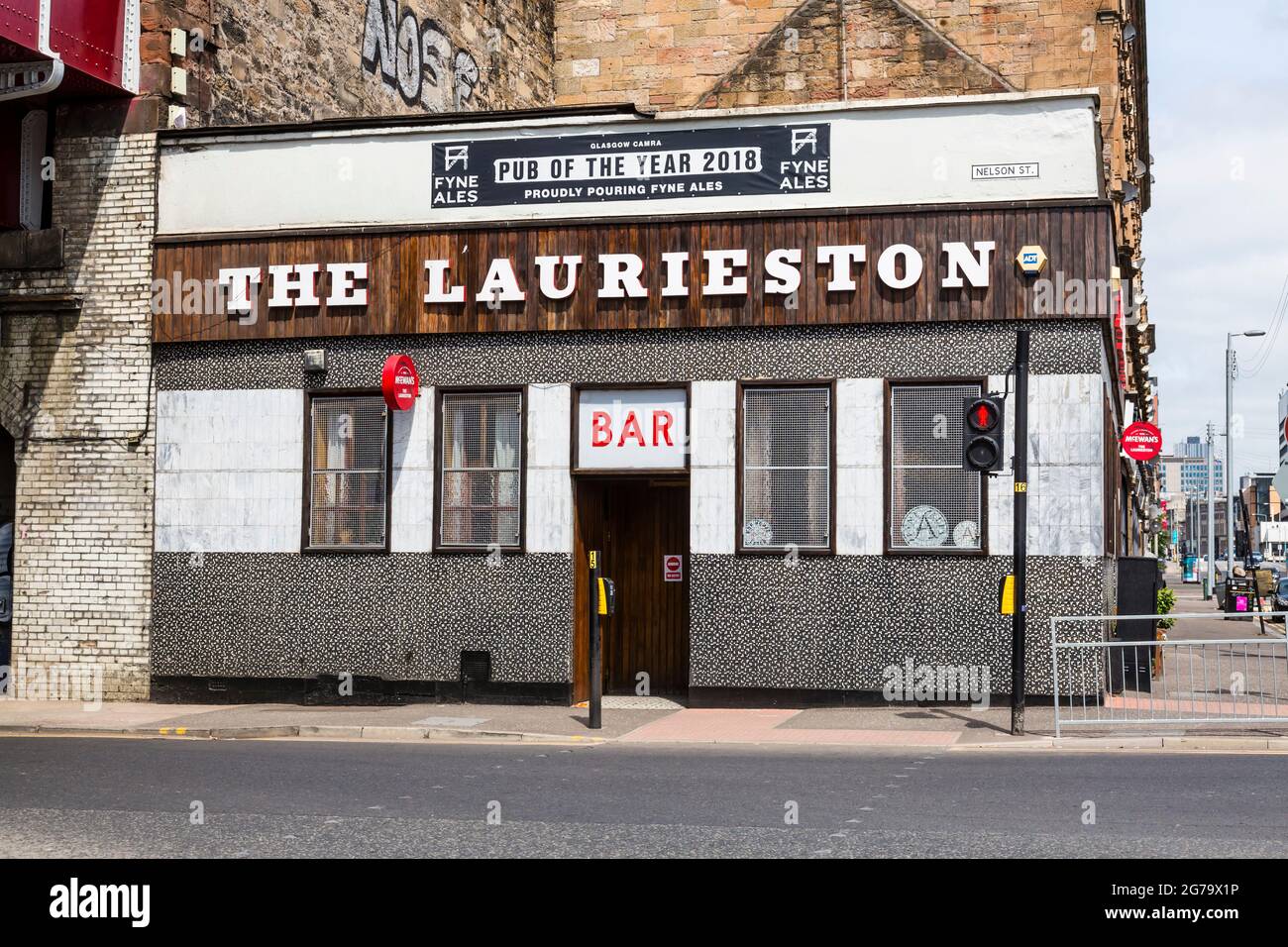 The Laurieston Bar, Glasgow, Schottland, Großbritannien, Europa Stockfoto