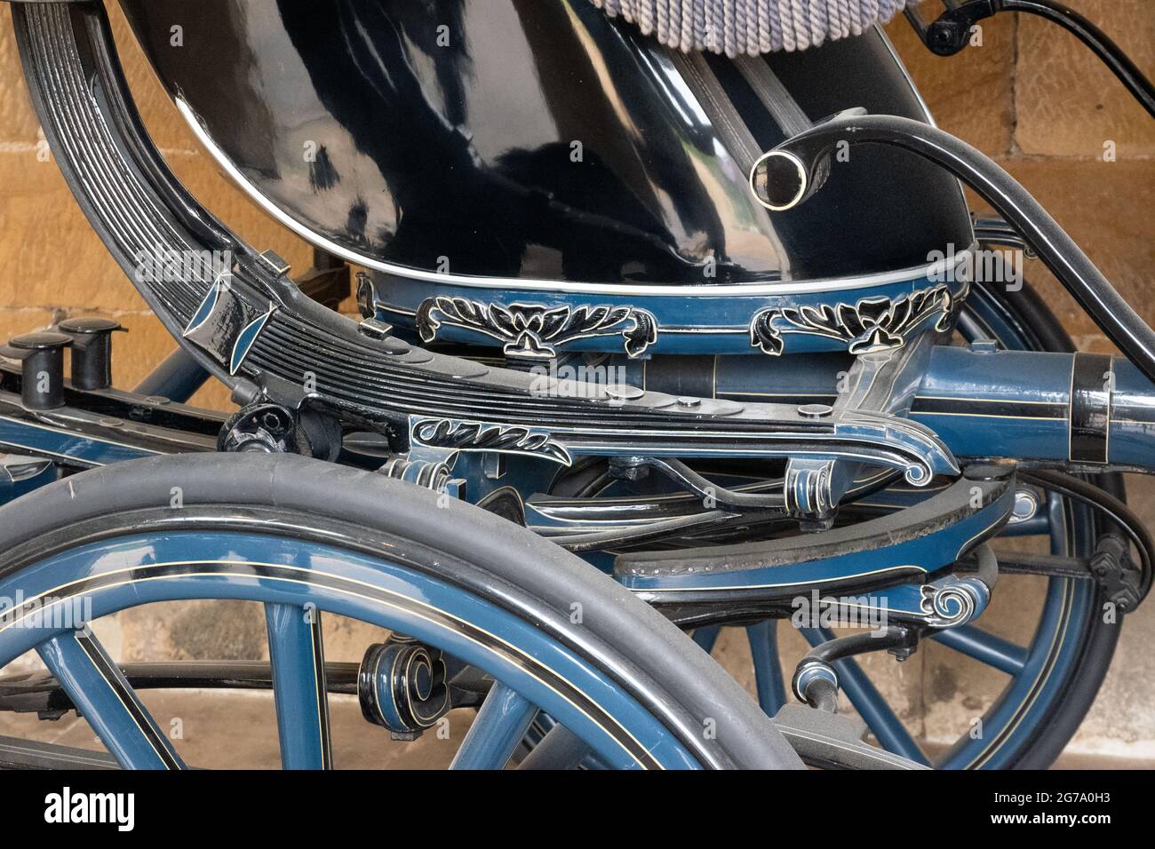 Kutschenbild auf dem hohen Sherriff von Northumberlands Kutscher Stockfoto