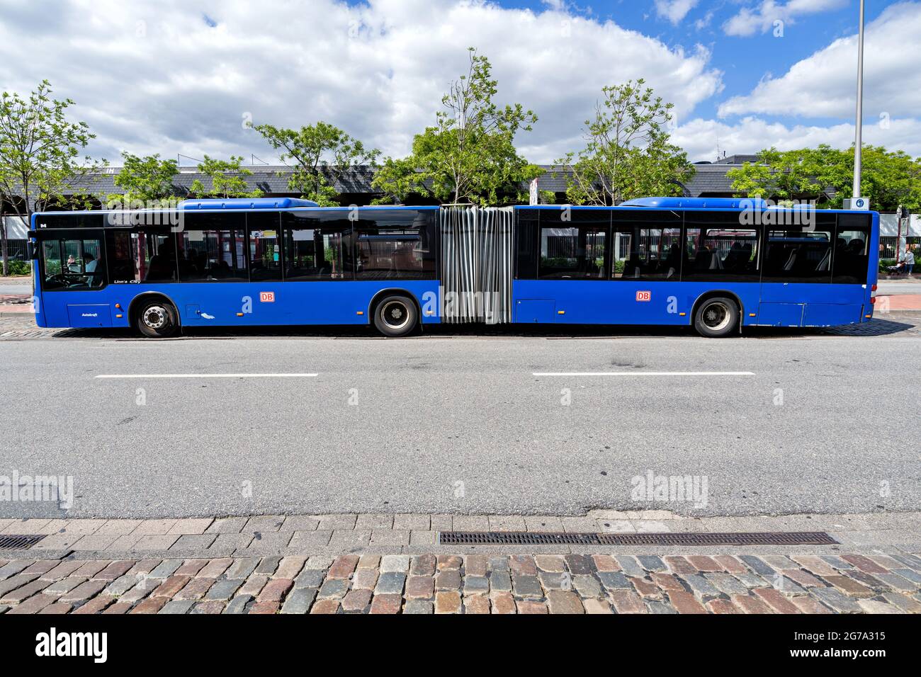 Autokraft MAN Lion’s City Gelenkbus Stockfoto