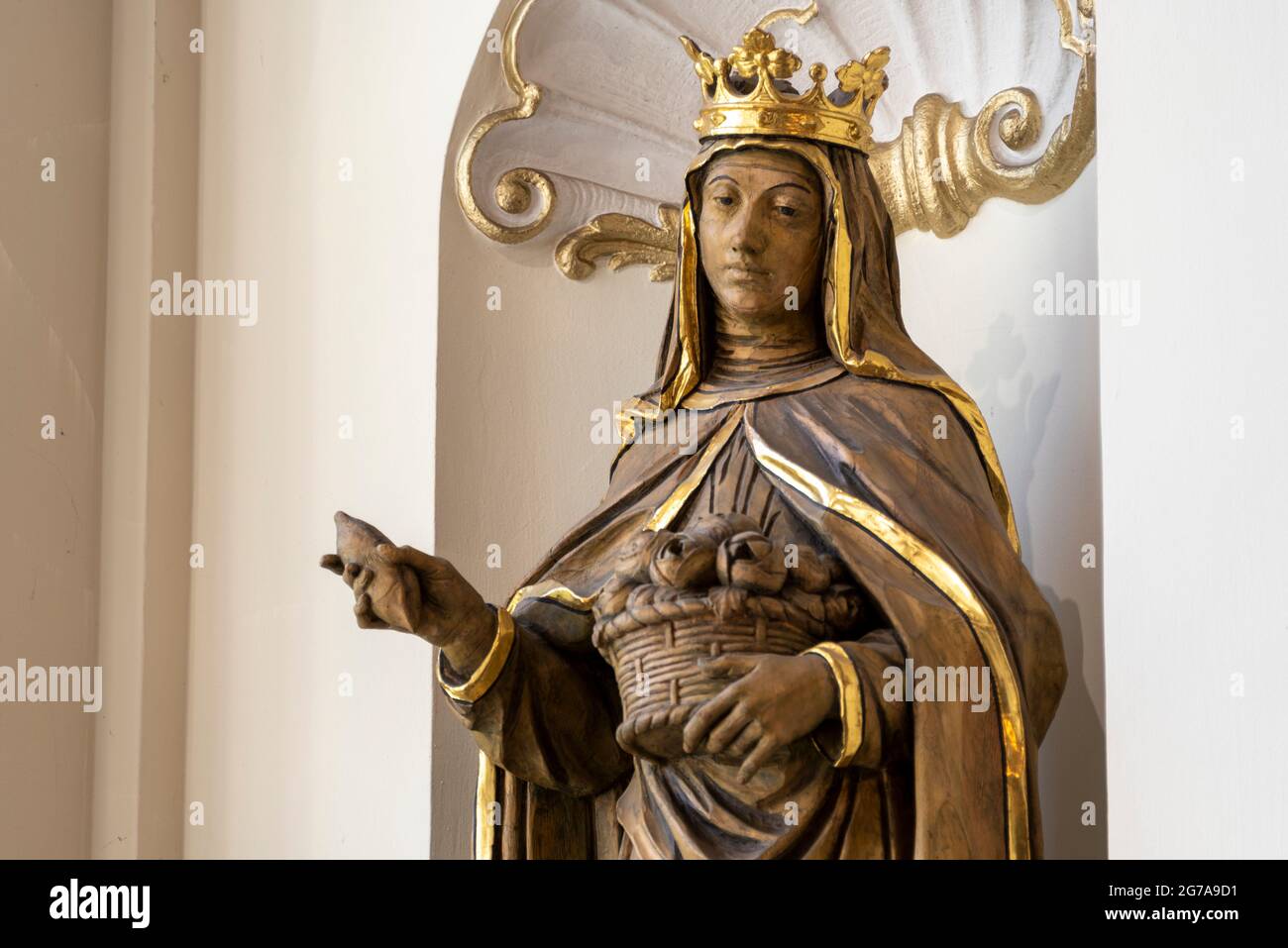 Deutschland, Sachsen-Anhalt, Halle, Heilige Elisabeth, Namensgeberin des Schwesternordens der Heiligen Elisabeth Stockfoto