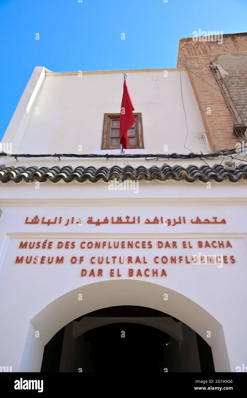 Das Museum für kulturelle Zusammenflusse dar El Bacha, Marrakesch MA Stockfoto