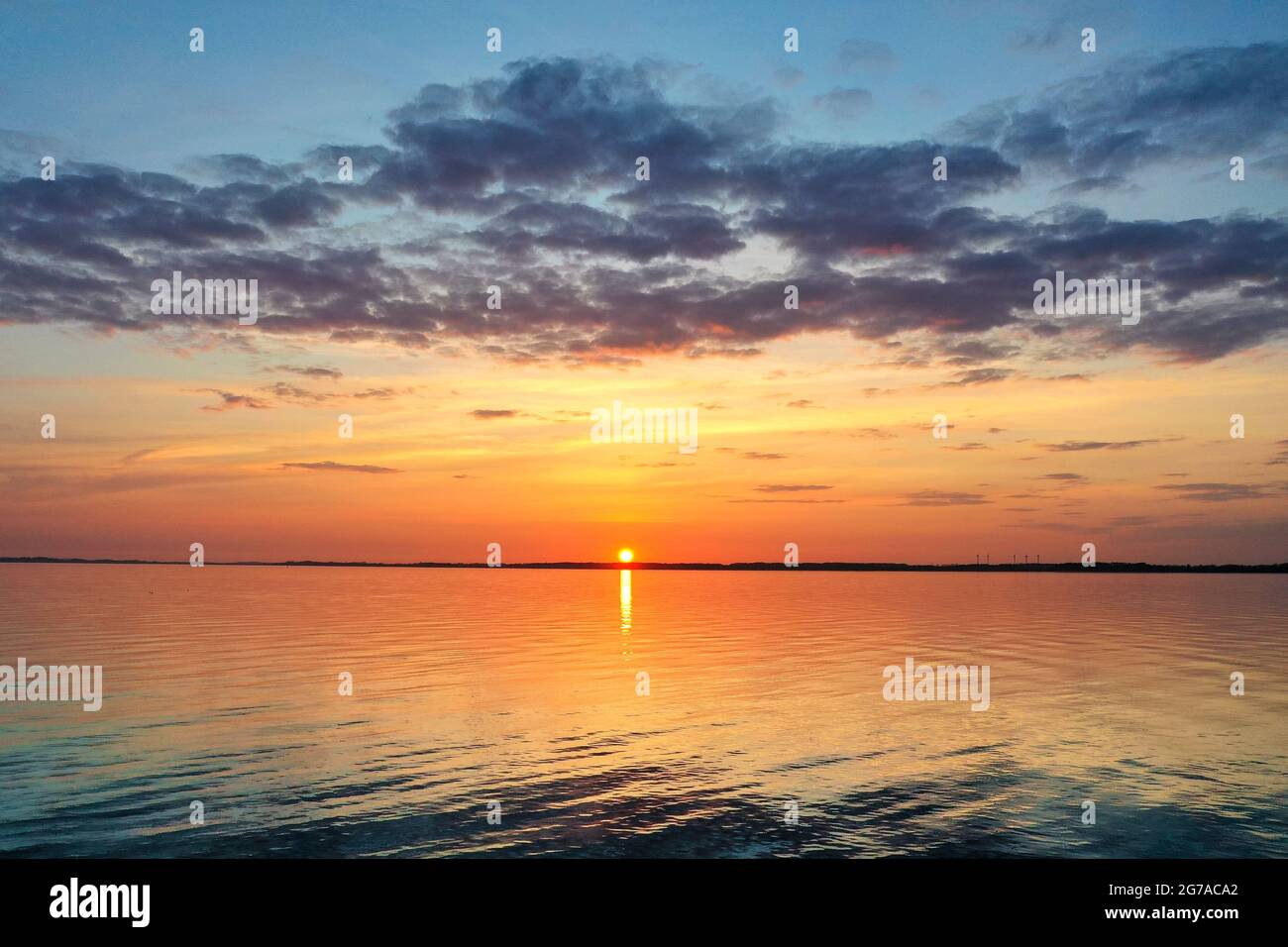 Drohnenfoto aus der Ostsee. Stockfoto