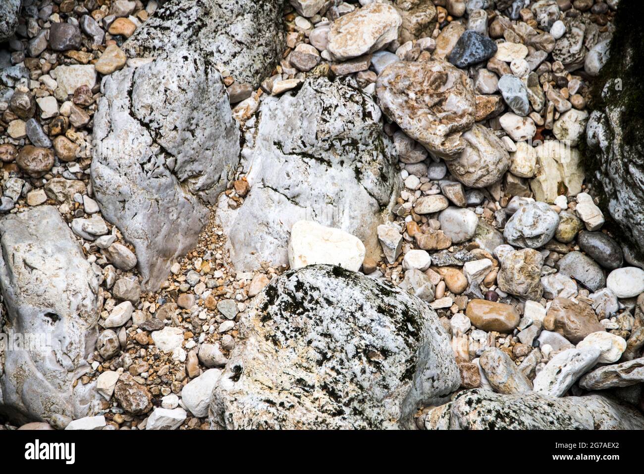Orbe-Wasserlauf im Waadtländer Jura Stockfoto