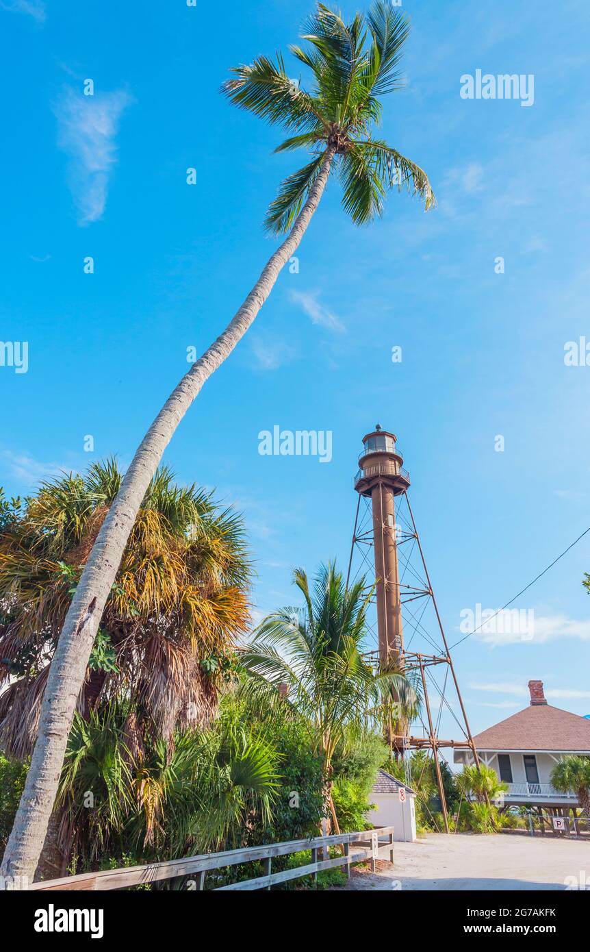 Leuchtturm, Sanibel Island, Florida, USA Stockfoto