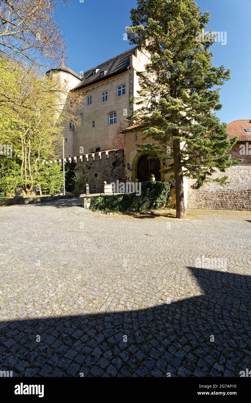 Burg Mainberg in Mainberg, Kreis Schweinfurt, Unterfranken, Franken, Bayern, Deutschland Stockfoto