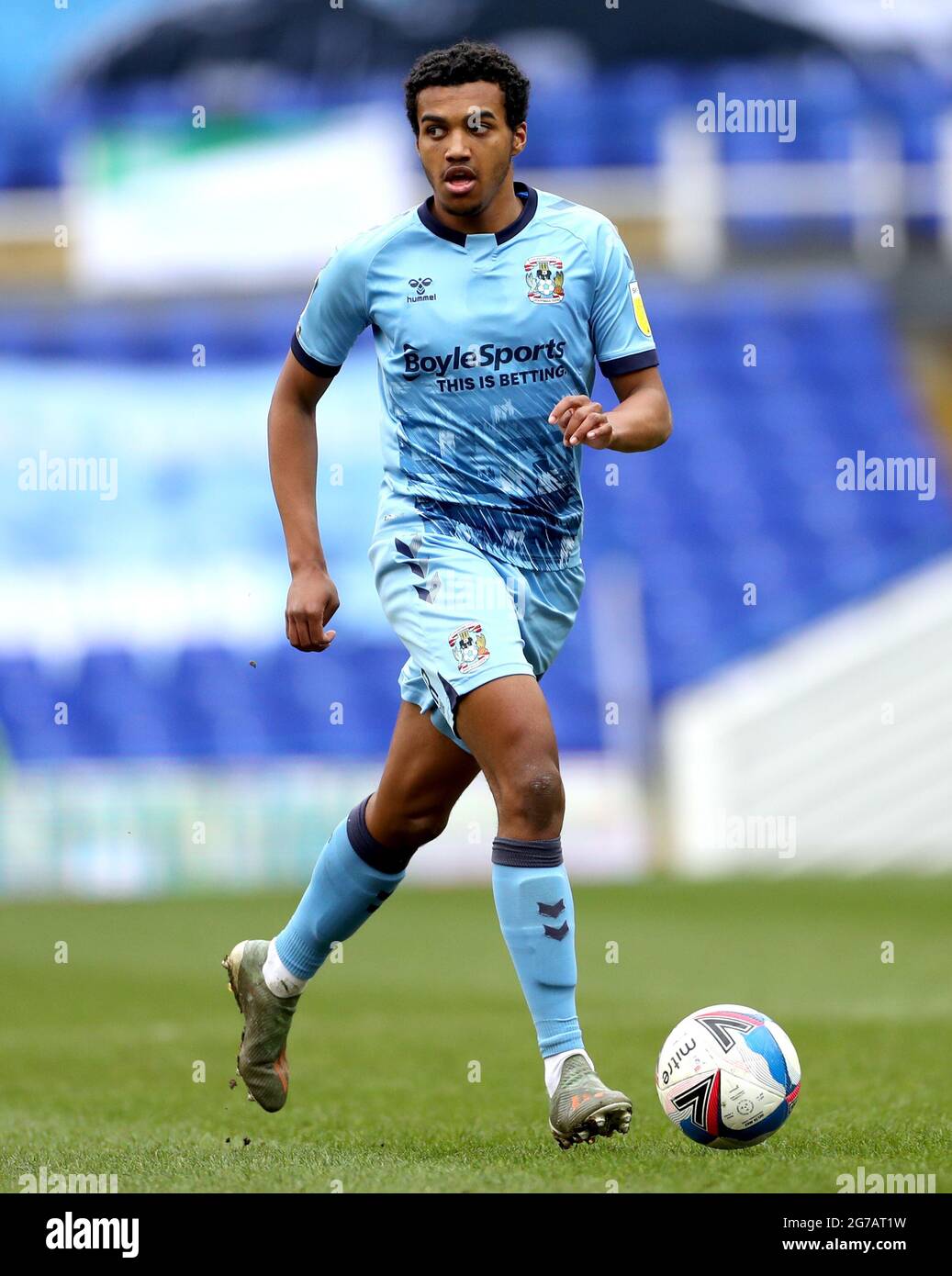 Aktenfoto vom 06-03-2021 von Sam McCallum von Coventry City. Ausgabedatum: Montag, 12. Juli 2021. Stockfoto