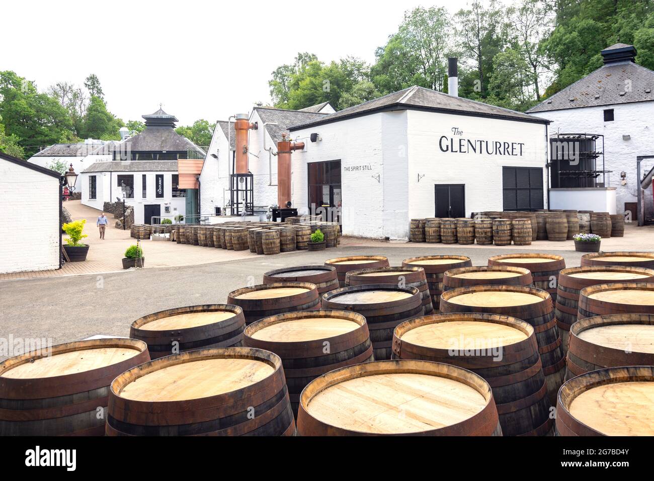 Die Glenturret Distillery, The Hosh, Crieff, Perth und Kinross, Schottland, Vereinigtes Königreich Stockfoto
