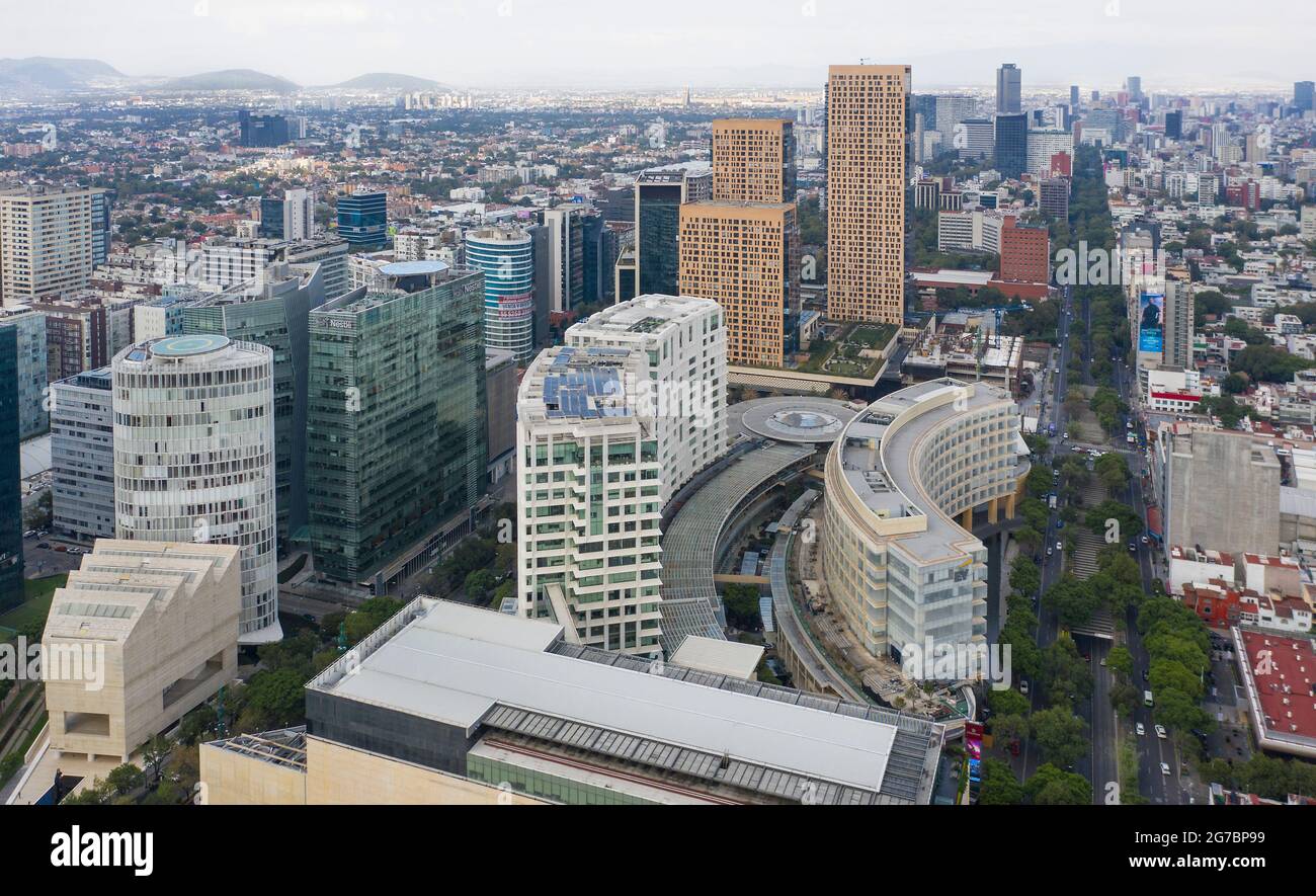 Polanco, Mexiko-Stadt, vom Antara-Einkaufszentrum entfernt. Stockfoto