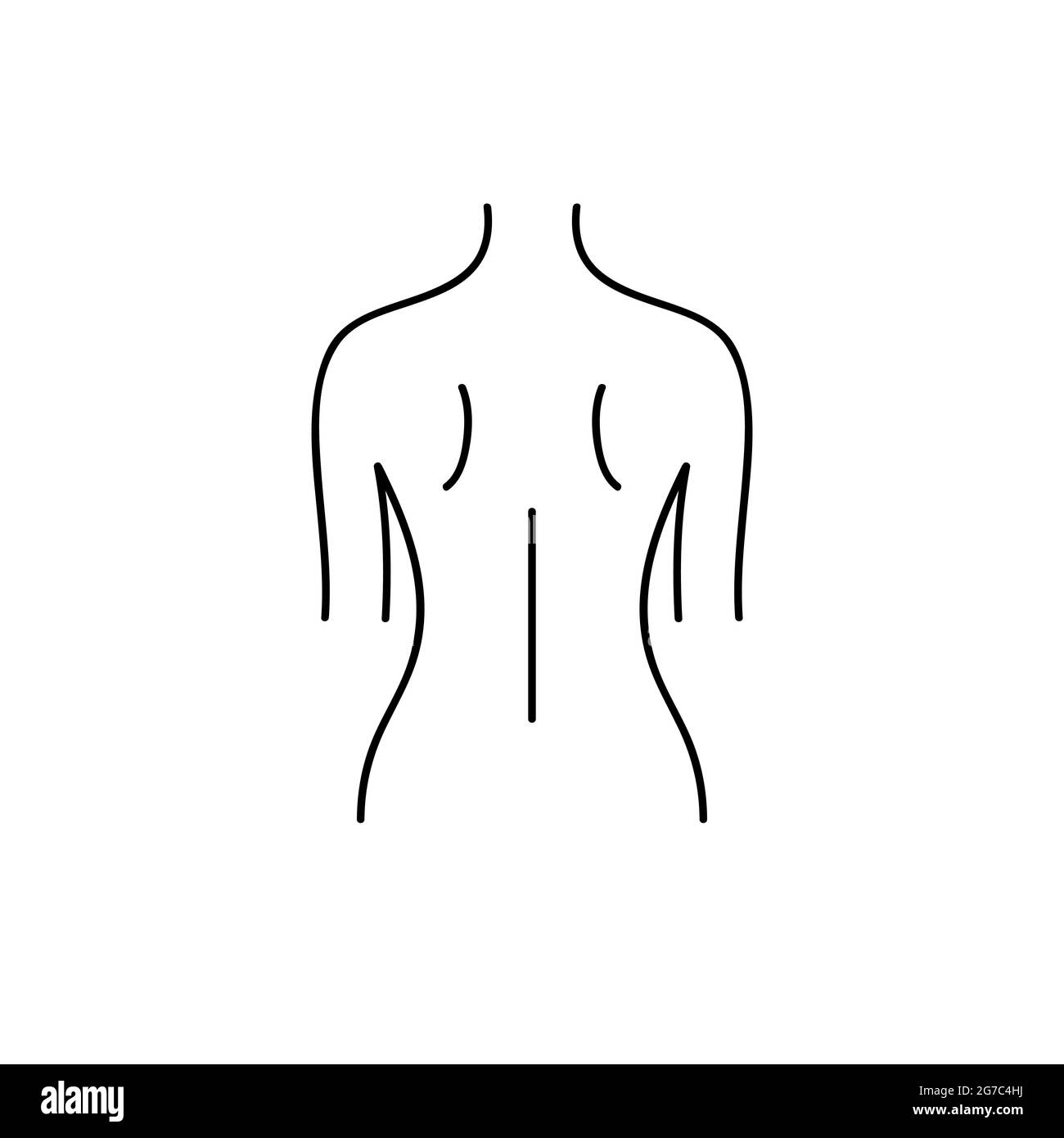 Body Line Art-Symbol Stock Vektor