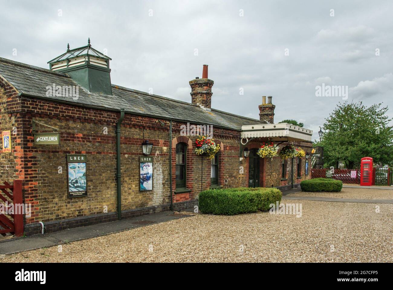 Buckinghamshire, Railway Centre, Quainton, Großbritannien; Gesamtansicht des alten Bahnhofs Quainton Road Stockfoto