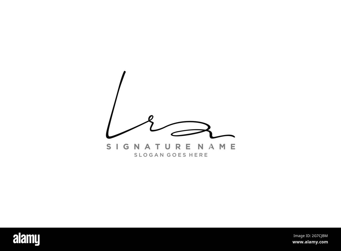 LR Letter Signature Logo Vorlage Elegantes Design Logo Zeichen Symbol Vorlage Vektor-Symbol Stock Vektor