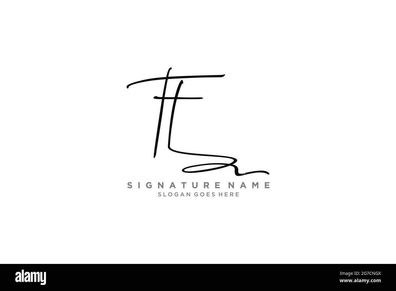 TT Brief Unterschrift Logo Vorlage Elegantes Design Logo Zeichen Symbol Vorlage Vektor-Symbol Stock Vektor