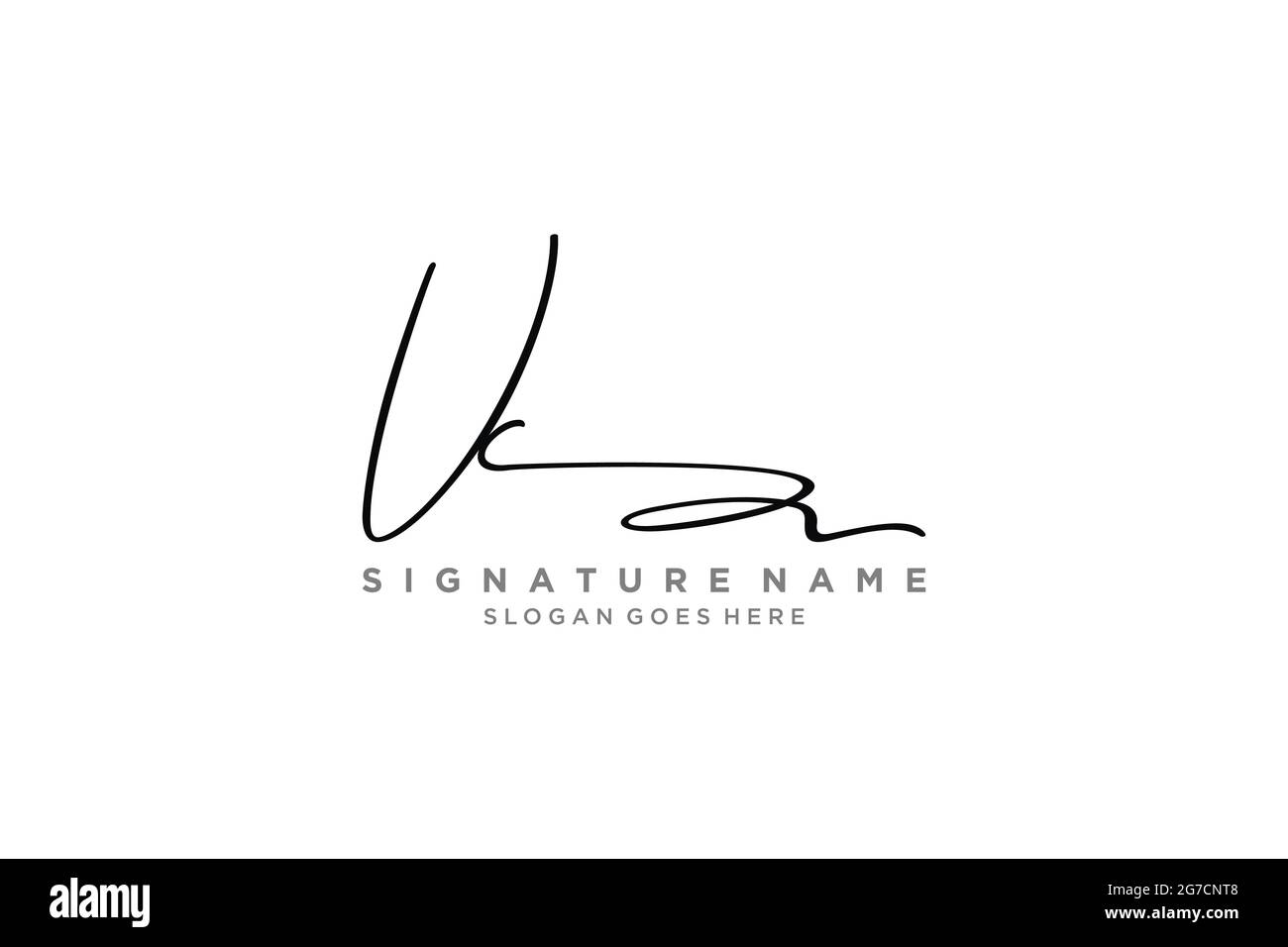 VC Brief Unterschrift Logo Vorlage Elegantes Design Logo Zeichen Symbol Vorlage VektorSymbol