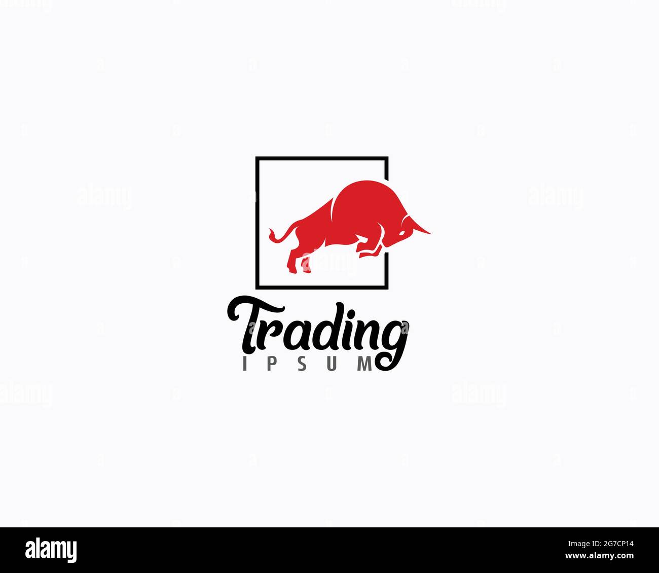 OX Trading Logo Design kann als Zeichen, Symbol oder Symbol, voll geschichteten Vektor und einfach zu bearbeiten und anpassen Größe und Farbe, kompatibel mit fast verwendet werden Stock Vektor