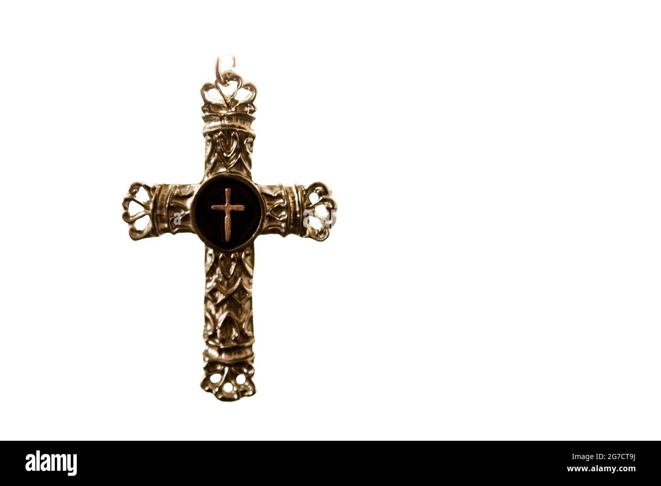 Kreuz des hl. Cyprian von Antiochien Stockfoto