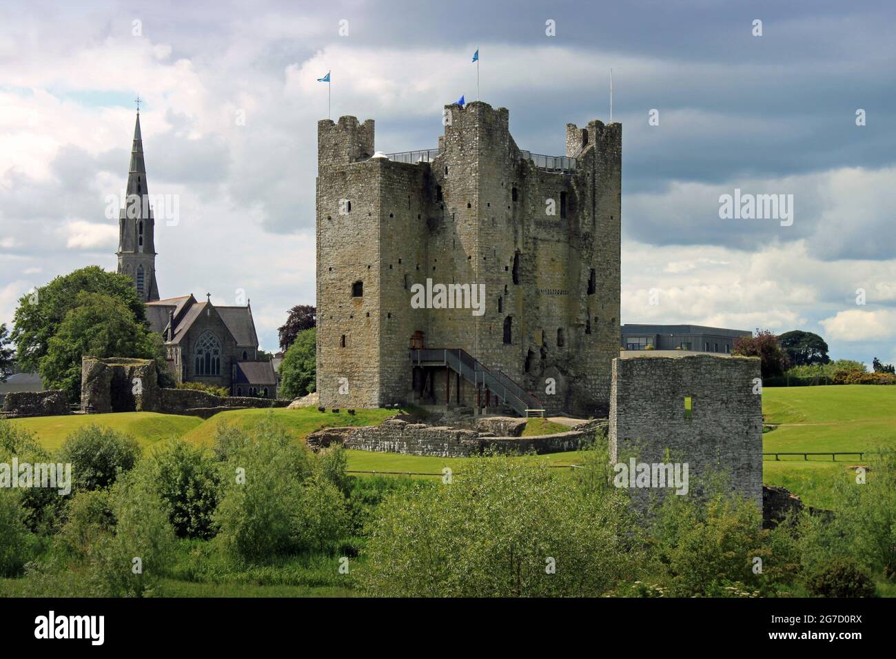 Mittelalterliche Burg Trim in der Grafschaft Meath, Irland Stockfoto