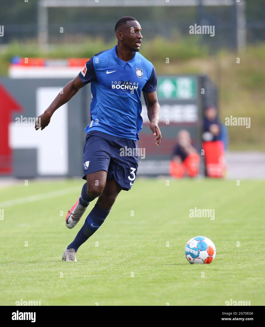 Velbert, Deutschland, 07/07/2021, Testspiel, SSVg Velbert gegen VfL Bochum, Tarsis Bonga (Bochum) (Foto: Jürgen Schwarz) Stockfoto