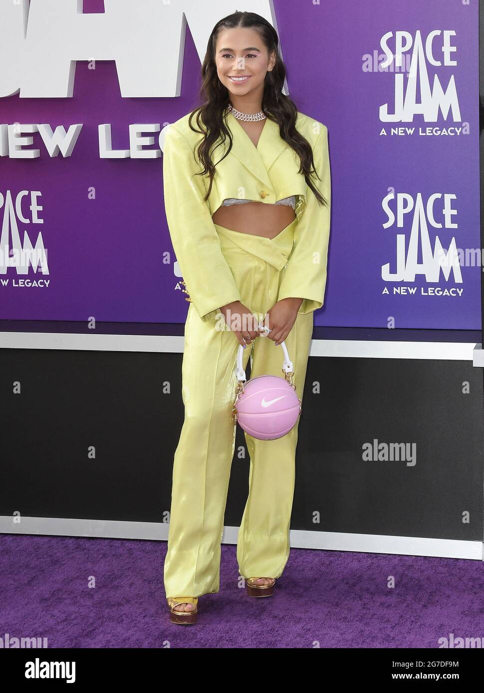 Sky Katz kommt zum SPACE JAM: Eine NEUE LEGACY-Weltpremiere im Regal L.A. LIVE in Los Angeles, CA am Montag, dem 12. Juli 2021. (Foto von Sthanlee B. Mirador/Sipa USA) Stockfoto